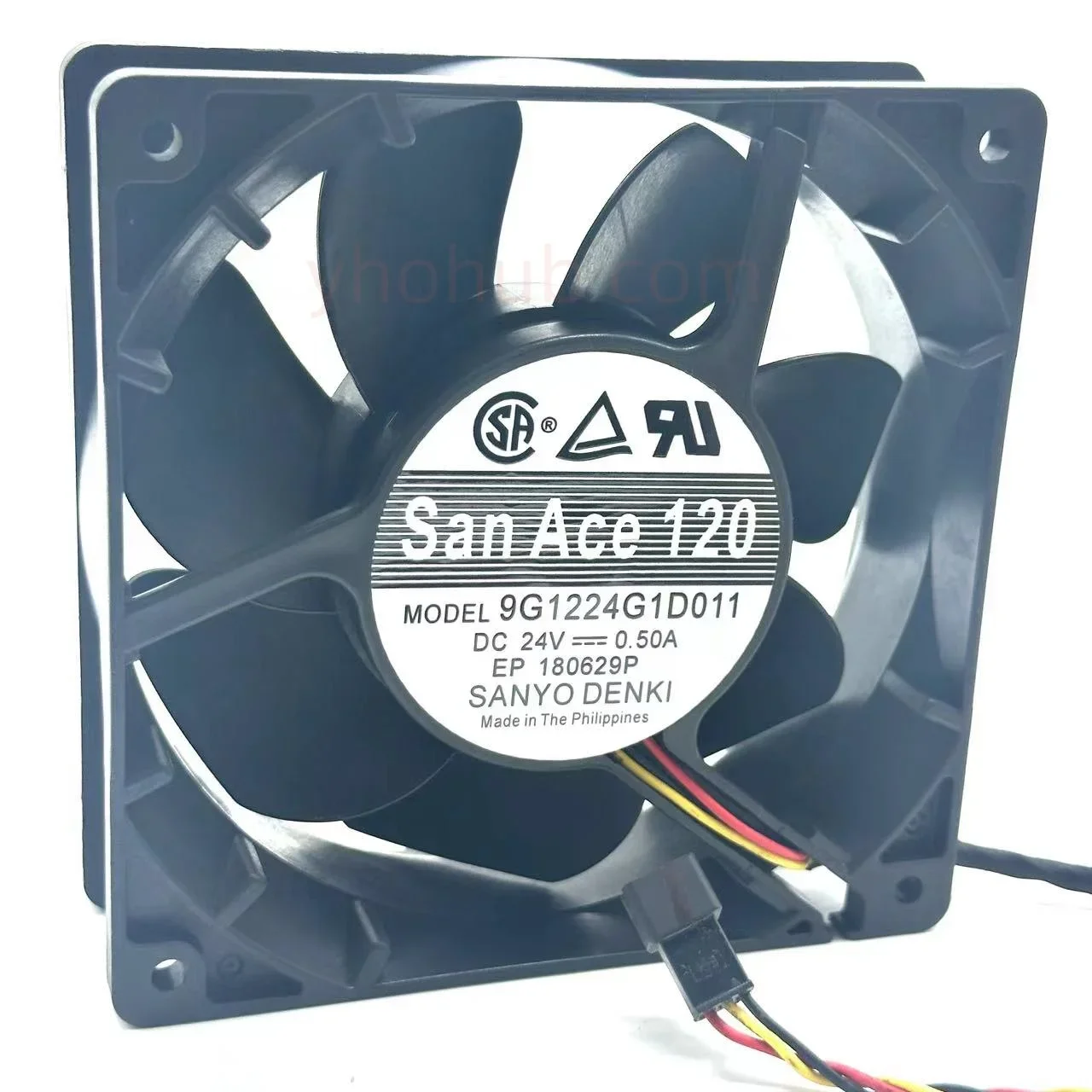 

Вентилятор охлаждения сервера SANYO DENKI 9G1224G1D011 DC 24V 0.50A 120x120x38мм, 3-проводной