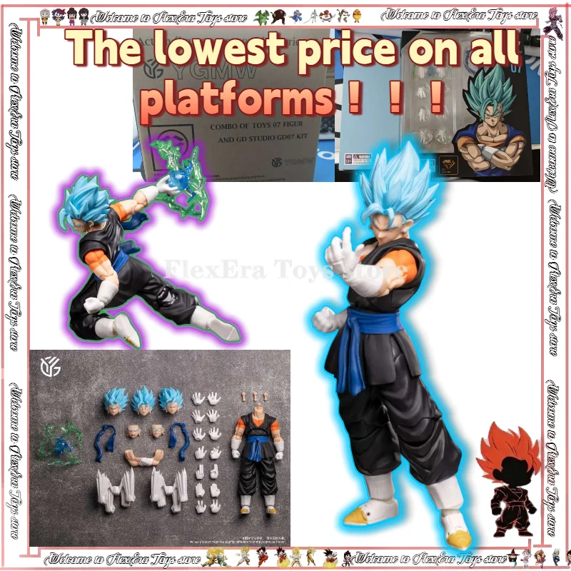 

【Самая низкая цена】 на всех платформах: Фигурка YG-mw Studio Vegito Dragon Ball SHF Super Saiyan, аниме-фигурка, модель