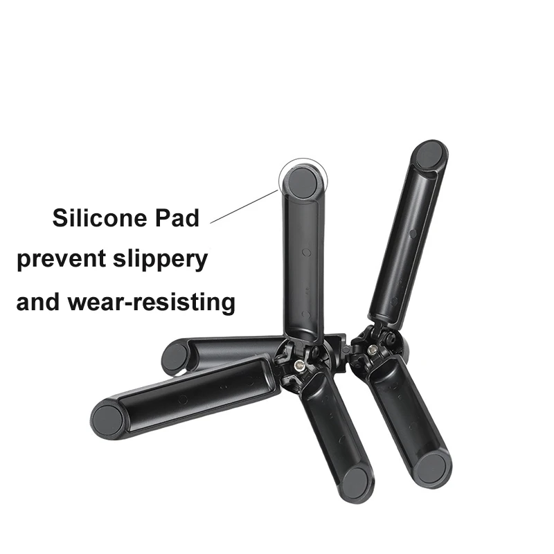 Mini statyw ze stopu aluminium 1/4 śruba do mocowania podstawka projektora lekki aparat uchwyt na telefon stabilizator przenośny statyw pulpitu — zdjęcie 6