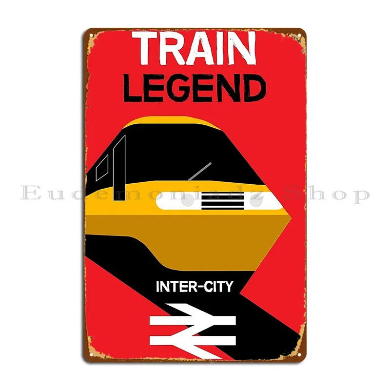 Inter City British Trains Clasic Trains Nostalgia Britis Icons Graphic Art Metal Plaque Poster Club Design Pub Tin Sign Poster