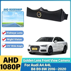 Golden CCD Car Front View Parking Night Vision positivo Logo impermeabile fotocamera per Audi A4 A4L B8 B9 8W 2016 2017 2018 2019 2020