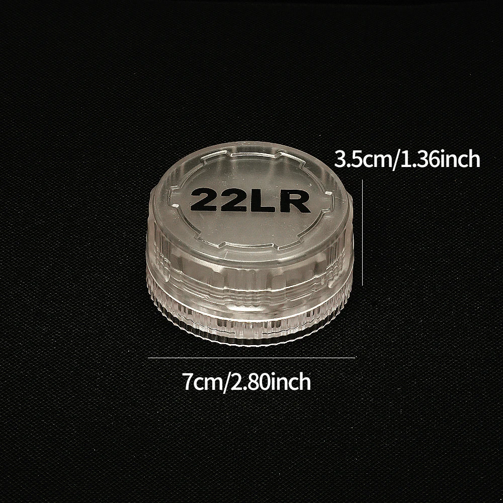 55-Round Ammo Capacity; Suitable for .22LR Cartridges; Portable Pocket Ammo Storage Box; Translucent Plastic Material image 6
