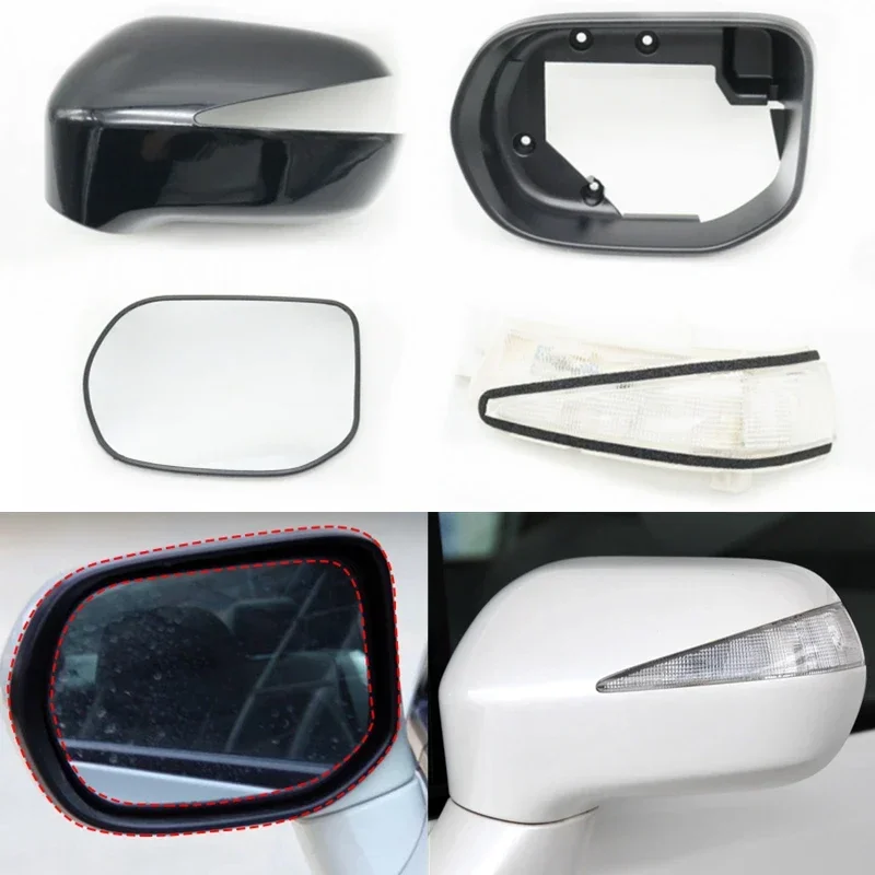 Rearview Mirror Glass Lens Side Cover Frame Cap Lid For Honda Civic 8th FA1 FD1 FD2 2006 2007 2008 2009 2010 2011