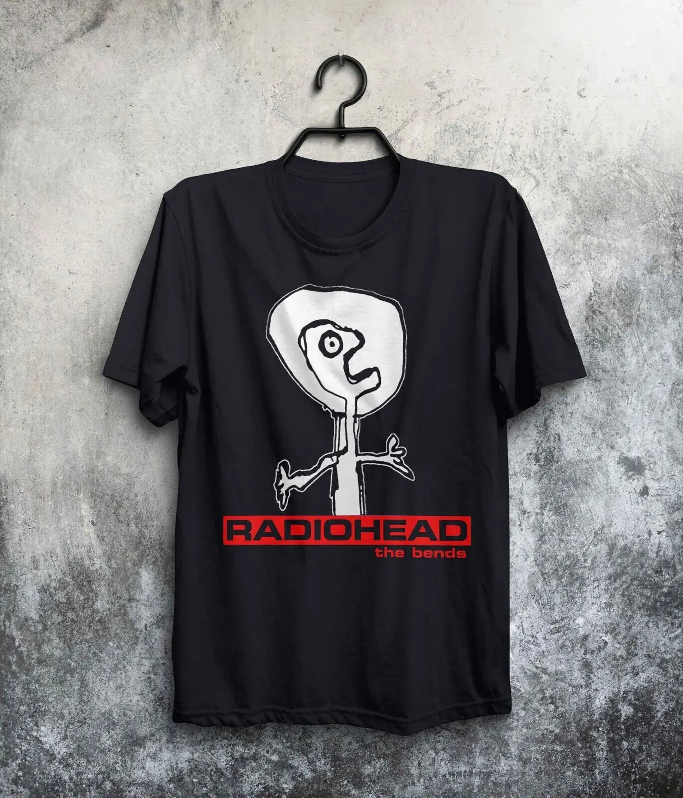 

Vtg Radiohead The Bends T-shirt Unisex Black Gift for men- Adults Unisex T shirt