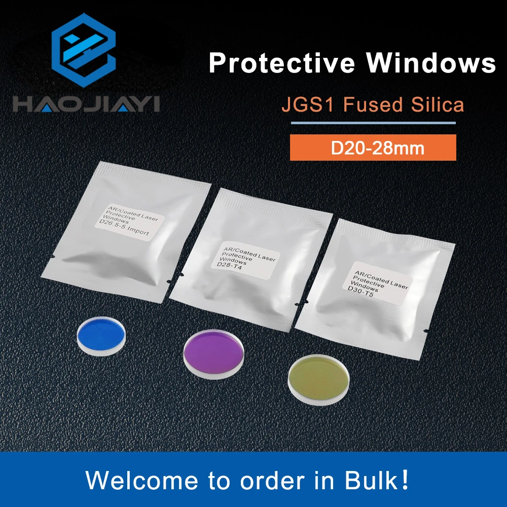 Glass Laser Protection Lens Window Protective  Windows Dia22.35/24.9/25.4/26.5/27.9/28 Fiber Laser Cutting Machine Debris Shield