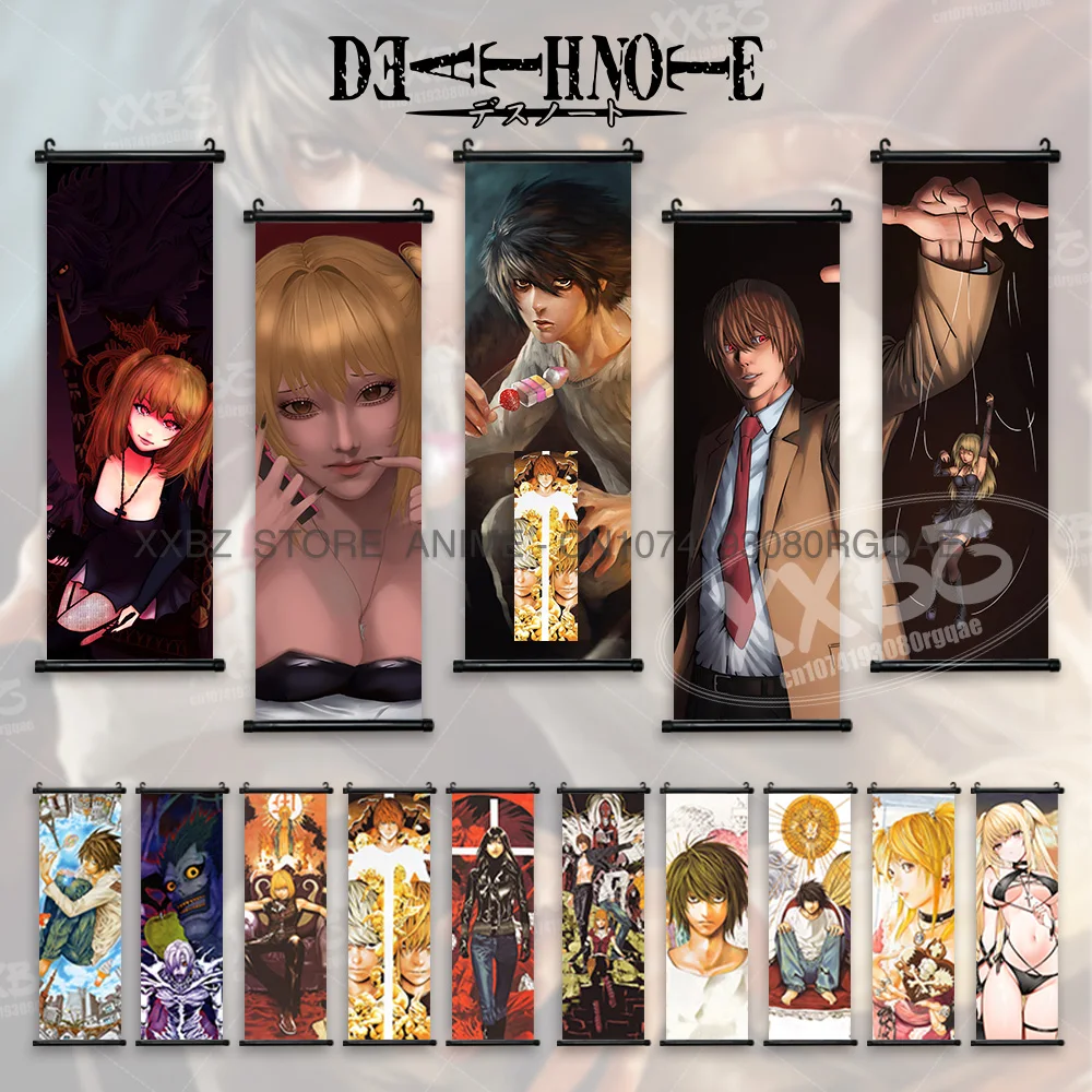 

Anime DEATH NOTE Figures Ryuk Wall Art Canvas Scrolls Pictures Home Decoration Poster Print Hanging Painting For Living Room