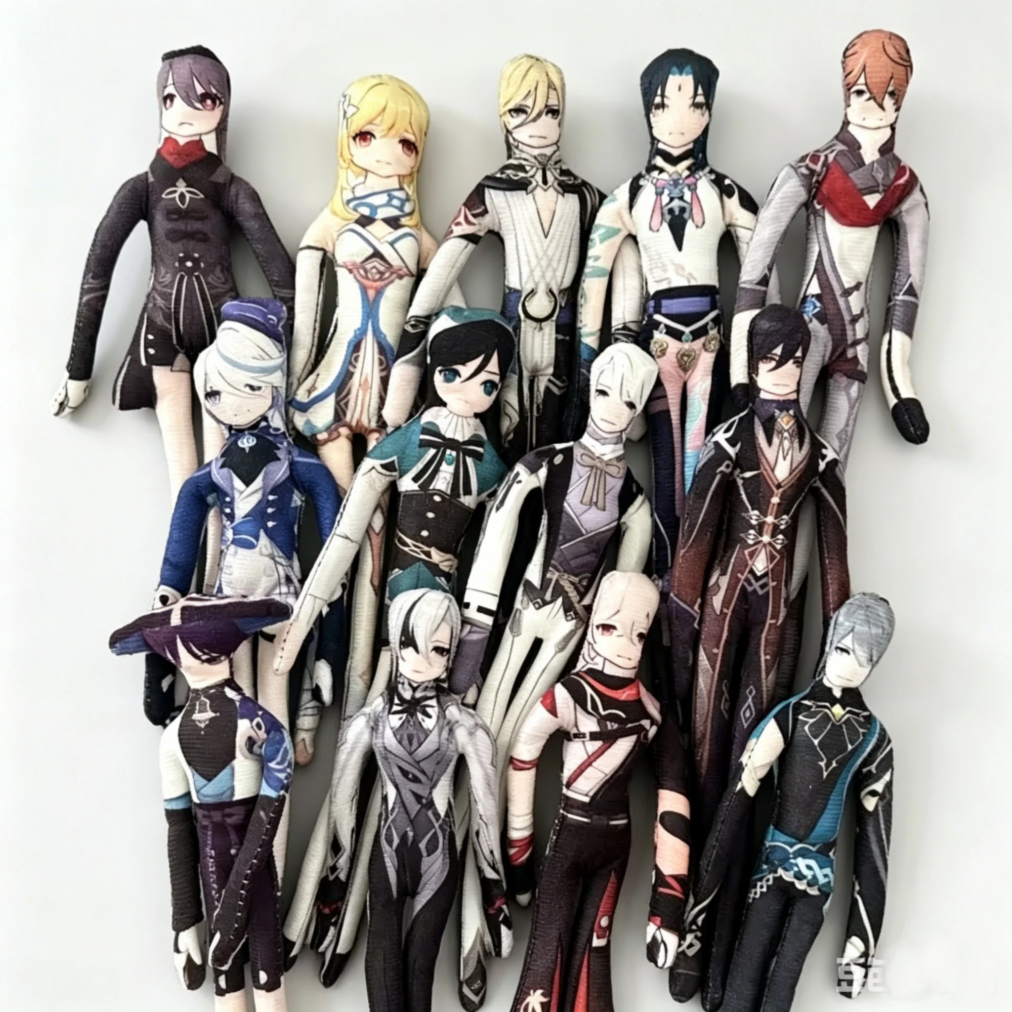 28cm New Genshin Impact Anime Cosplay Funny Doll Built-In Wire Randomly Place Actions Props Game Cartoon Companion Gift for Fans