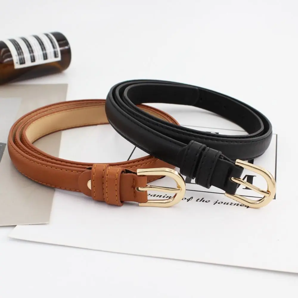 

Casual Luxury Design Brand Leather Belt Women Fashion Trendy Waist Strap Trouser Dress Belts