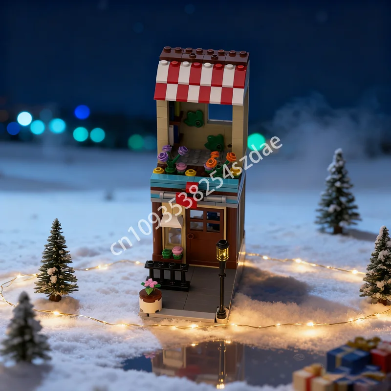 

211 шт. MOC Альтернативная сборка Bird Shop Garden Creator 3 1ed Модель игрушки Строительные блоки Рождественский подарок DIY Творческая идея Кирпич Дети