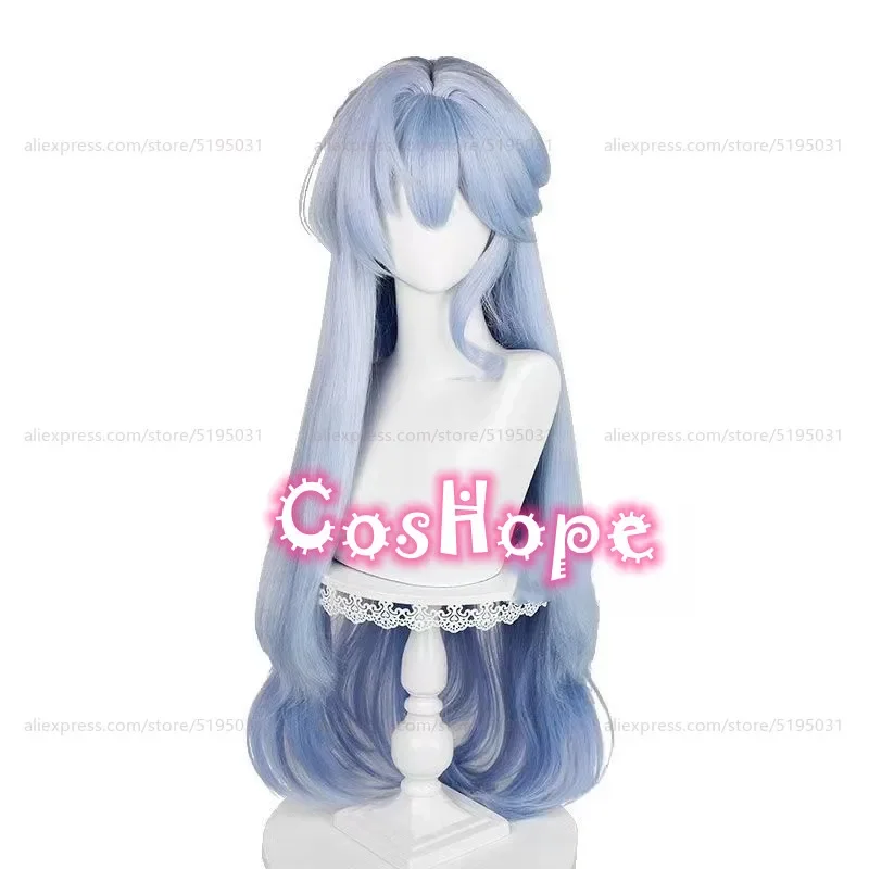 HSR Robin Cosplay Wig 96cm Long Blue Gradient Wig Cosplay Anime Cosplay Wigs Heat Resistant Synthetic Wigs