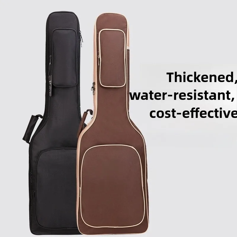 

Сумка для электрогитары/бас-гитары, толстая губка, удобная ткань Оксфорд, двойной рюкзак для гитары, аксессуары для музыкальных инструментов