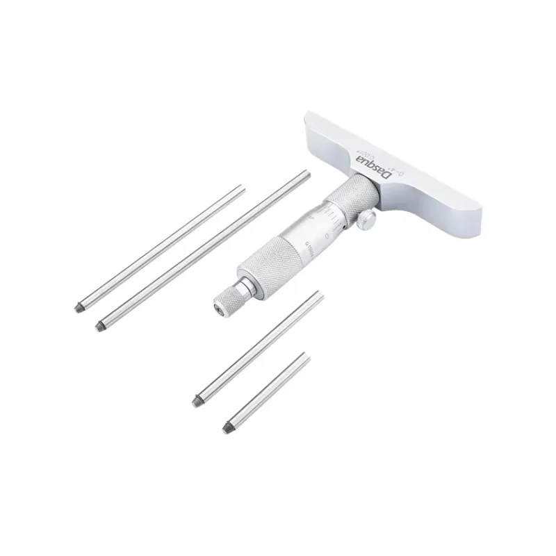 Лидер продаж Dasqua, высокая точность, микрометр глубины 0-25 мм, глубиномер 0,01, выпускной измерительный инструмент Profundimetro Micrmetro