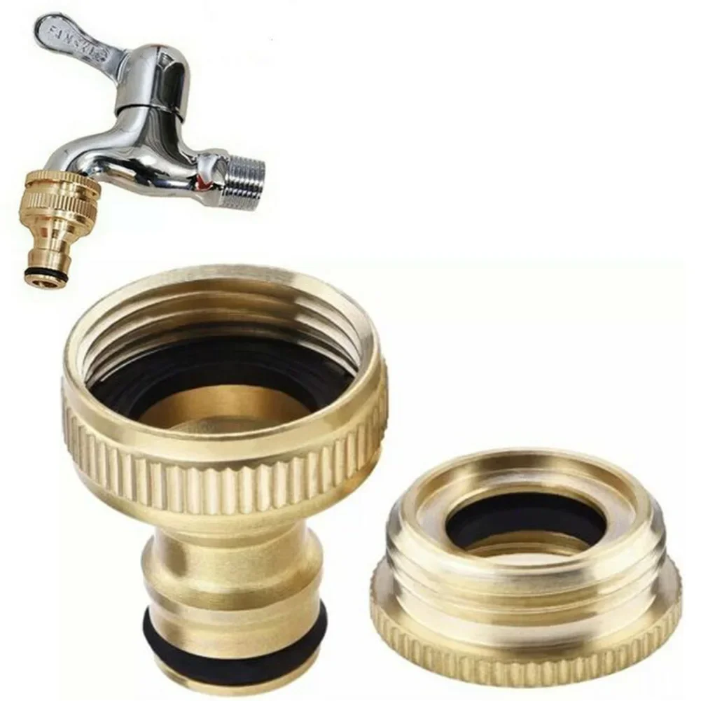 3/4'' 1/2'' Pressure Washer Hose Adapter Brass Hose Tap Connectors Thread Garden Connector Water Pipe Adaptor Watering Equipment