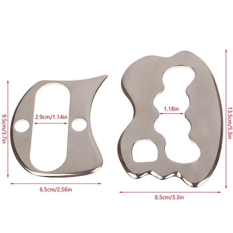 Grattoir Gua Sha en acier inoxydable, masseur pour le visage, le cou, outil de Massage du corps, muscles du corps, soins de la peau du visage, planche Guasha, masseur de visage