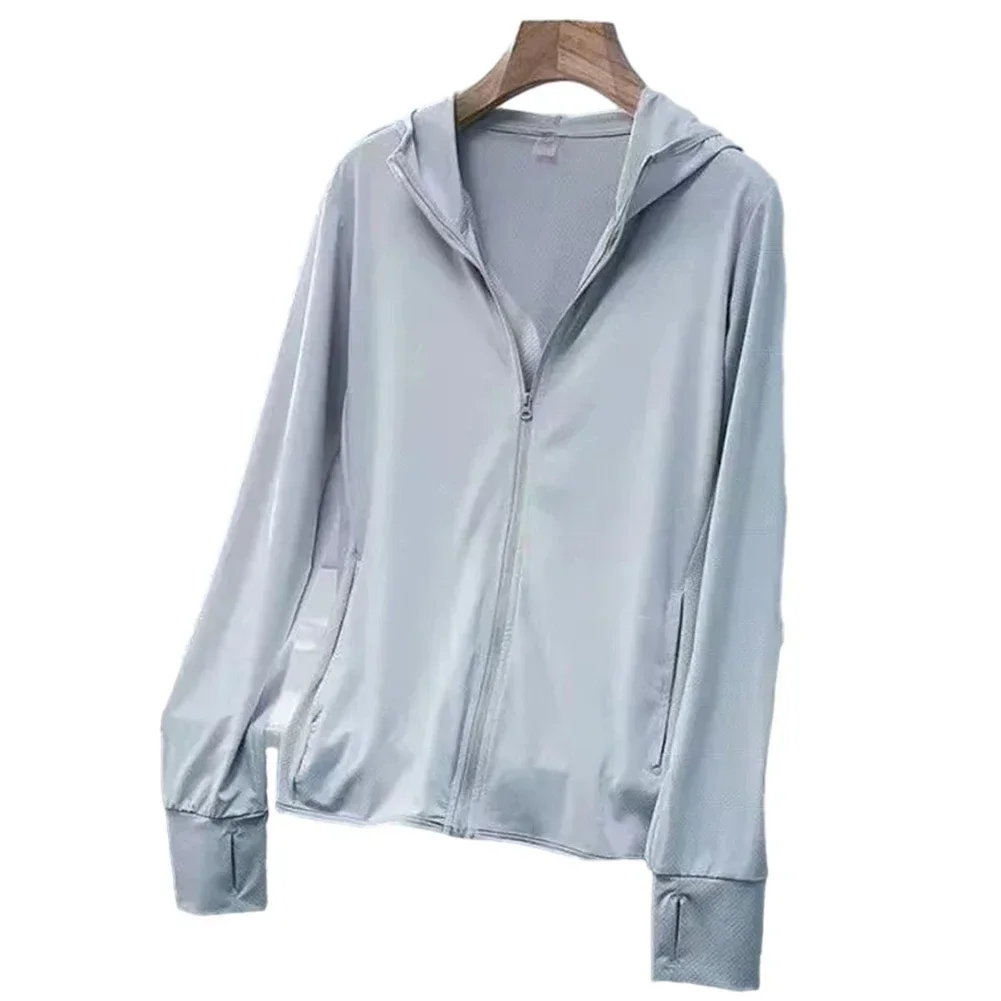 Brand New Jacket Long-sleeved Solid Color Summer Women Zip Air-conditioning Breathable For Going Out In Summer