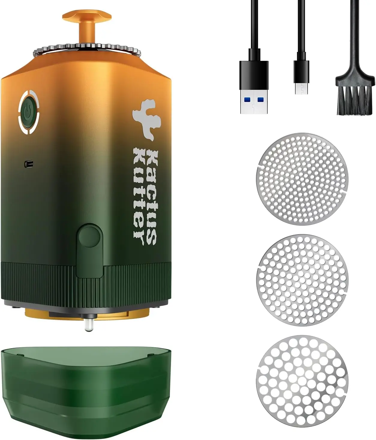 

Electric Spice Grinder - Battery Powered Portable Mill for Soft Spices, Holds 5g