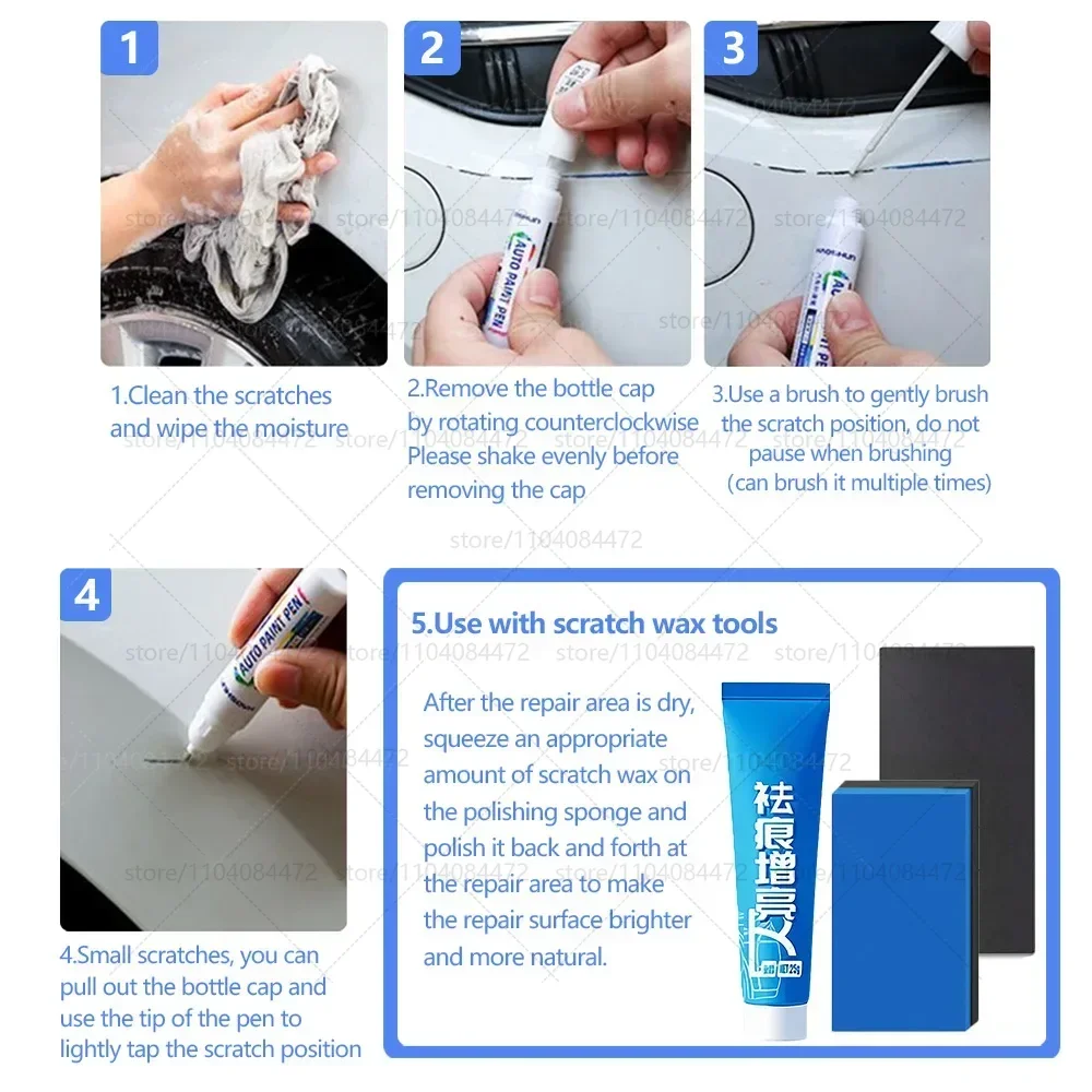 4 قطعة ل 1999-2025 أودي A6 طلاء السيارات إصلاح القلم الطلاء خدش إصلاح الملحقات أسود LY9T LZ9Y رمادي LZ7S الأزرق LX5C الأحمر LY3S