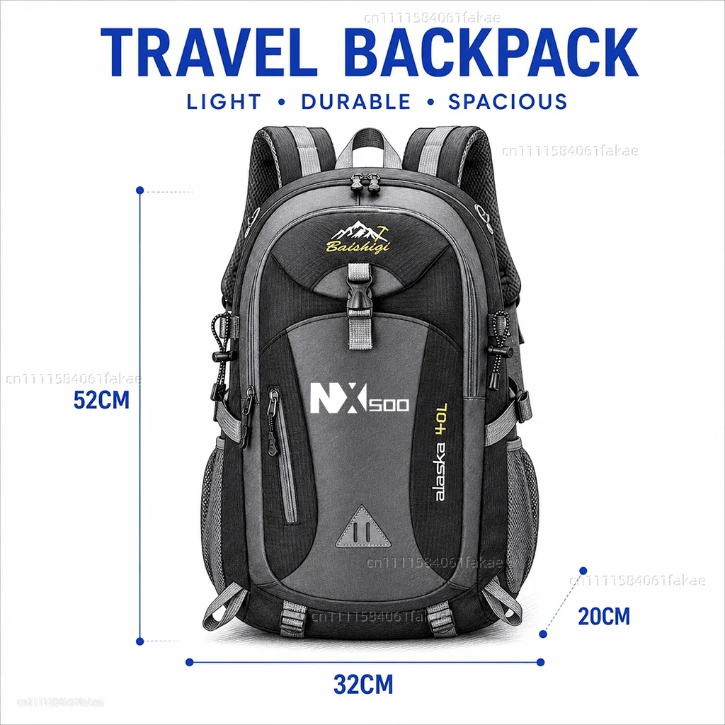 For Honda NX500 NX 500 2023 2024 2025 NX400 CB500X CB 500X Motorcycle Backpack 40L Waterproof Travel Backpack Outdoor Hiking