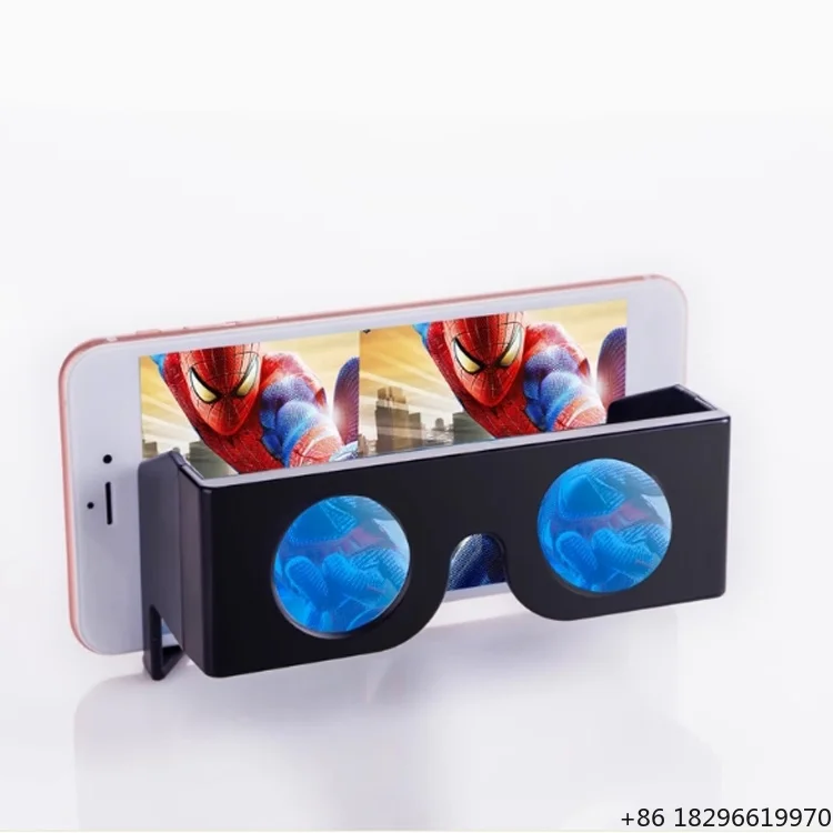 Ultra Light Foldable Portable VR Glasses Large Virtual Screen Lenses Fit Android IOS PC Devices
