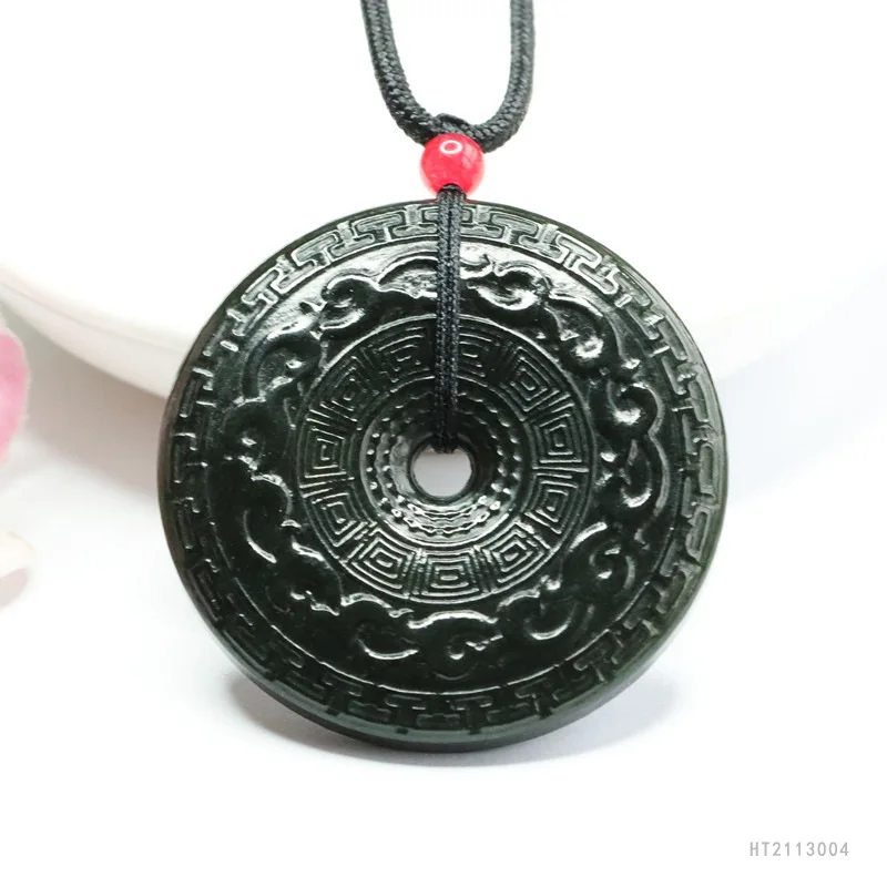

Natural Tabqing Hetian Jade Ping An Kou Pendant Lucky Charm Necklace HT2113004