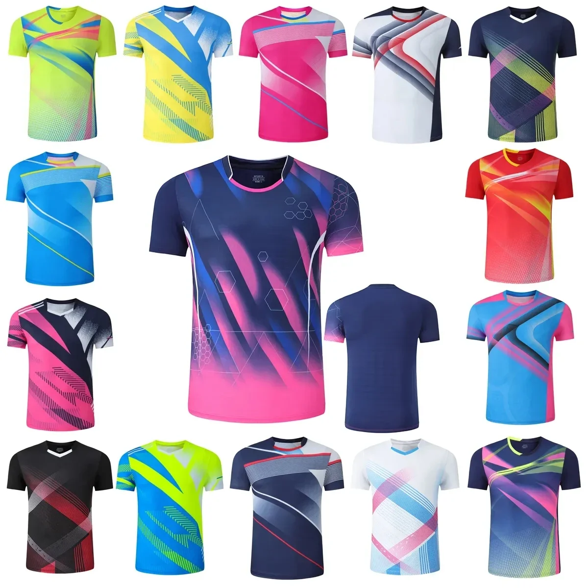 Badminton Tennis Competition Men's Women Kids Tshirts For Boys Table Tennis Shirt Girls Ping Pong Jerseys Gym Sports Shirt