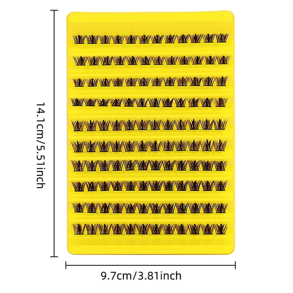 Falsche Wimpern DIY Wimpernverlängerungsset 120 Stück Cluster Falsche Wimpern Einzelwimpern Cluster DIY Wimpern