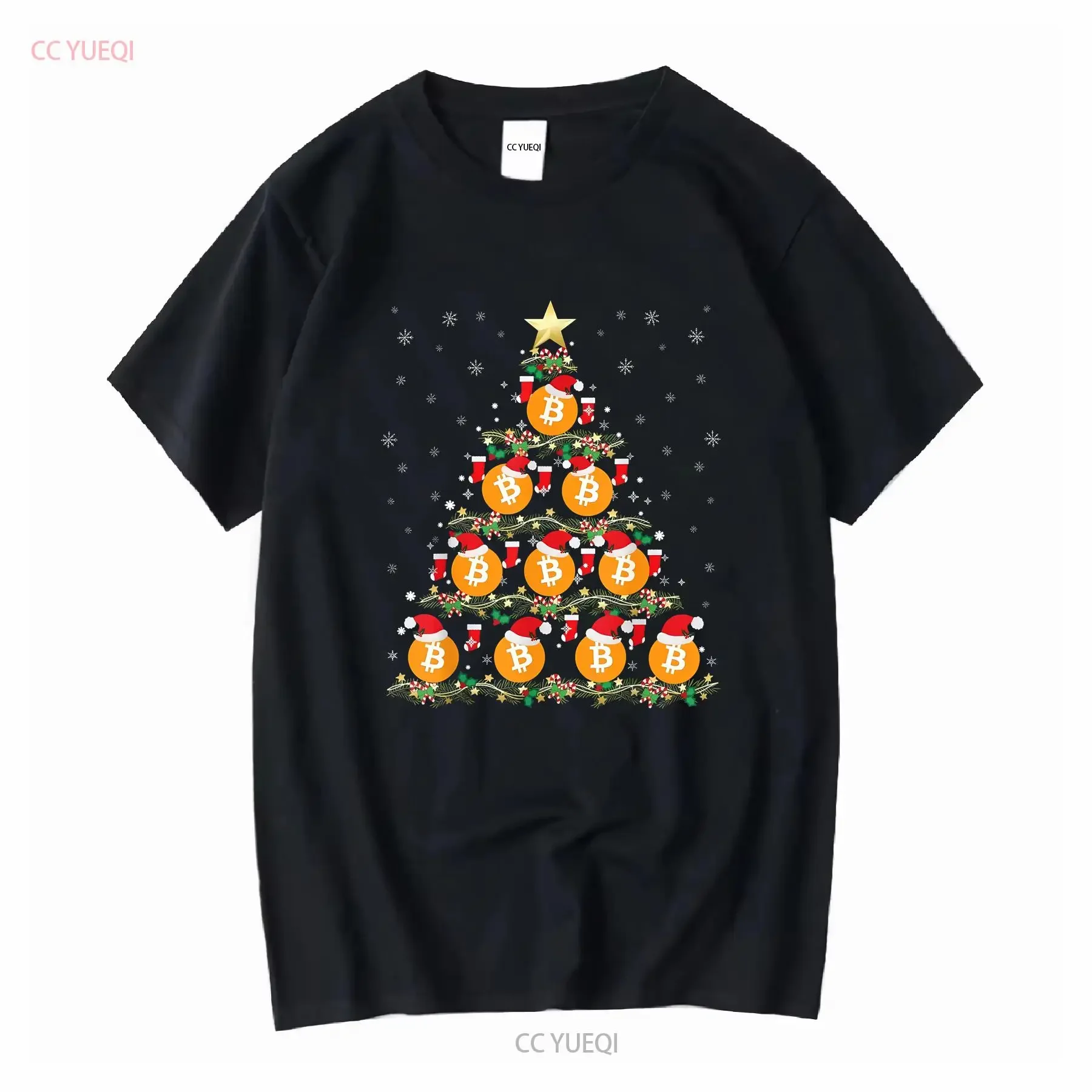 BEST Dark Retro Bitcoin Christmas Tree Crypto LOver S 5XL T Shirt vintage Washed Stylish Casual graphic Soft designer clothes