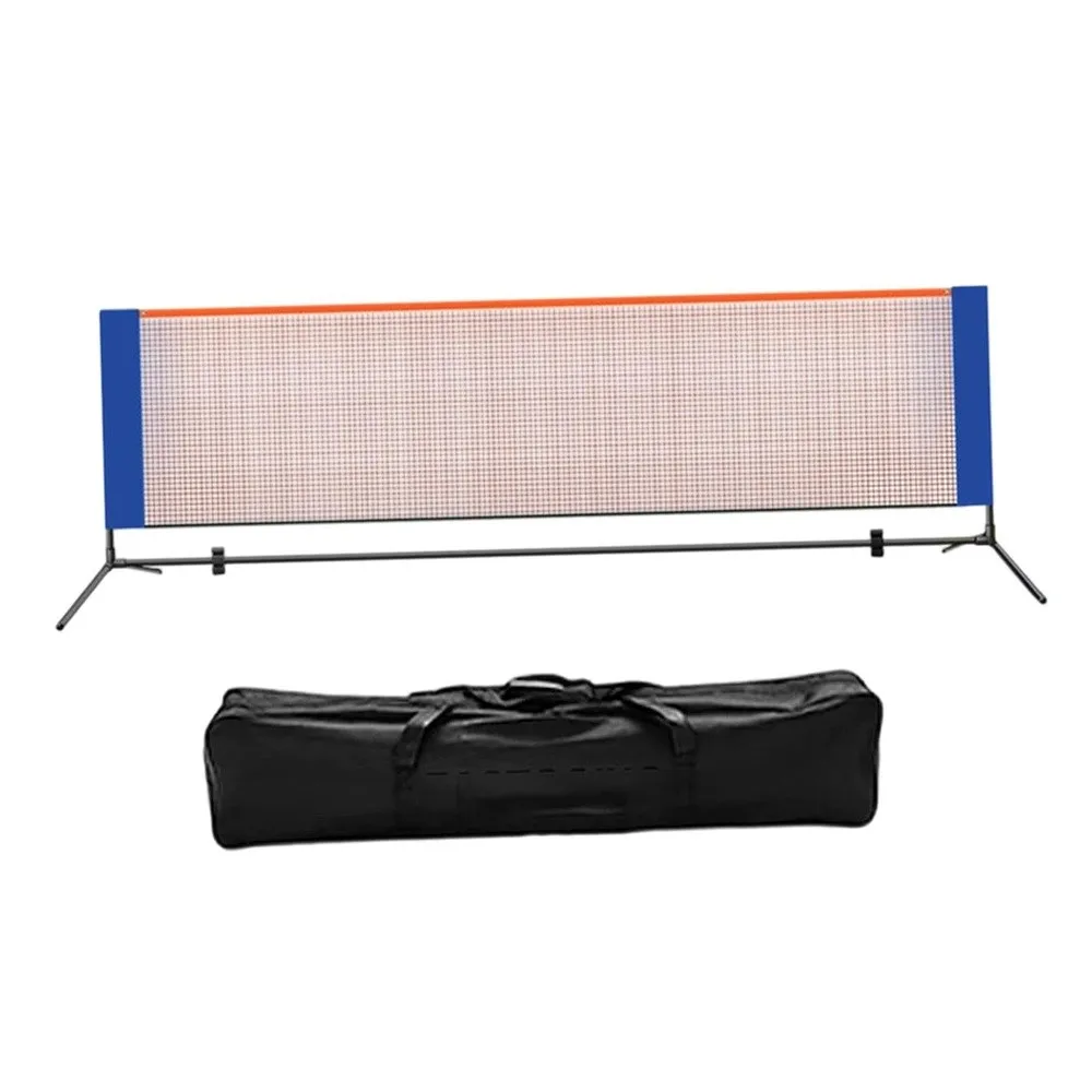 Portable Pickleball Net System Metal Frame for Beginners Including Carrying Bag for Game Backyards Match Lawns Parties