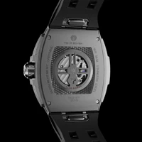 TSAR BOMBA Men's Automatic Watch Skeletonized Dial Titanium Alloy Case Carbon Fiber Bezel 5ATM Sapphire Crystal Luxury Gift photo 4