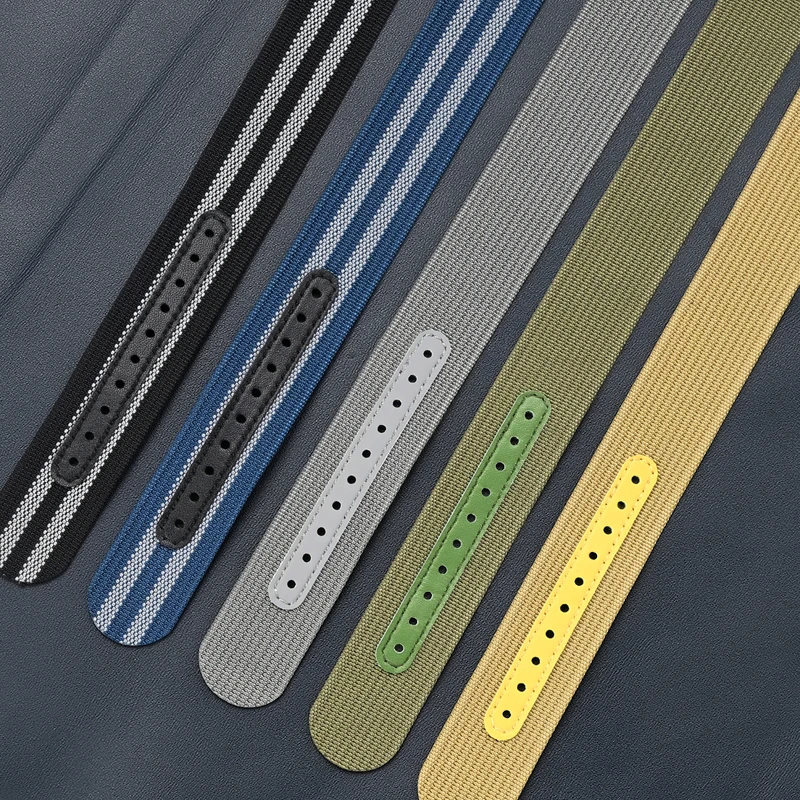 나일론 캔버스 시계 밴드 스트랩 카시오 팔찌 군사 스포츠 방수 시계 밴드에 대한 세이코에 대한 20mm 22mm 유니버설 손목 밴드