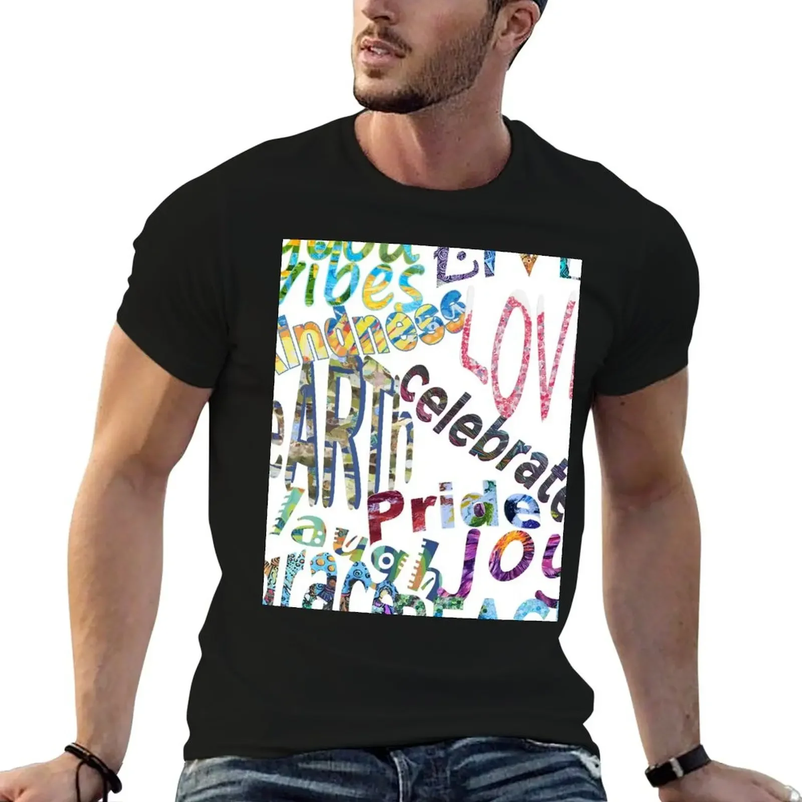 Positive prose: words to make you smile T-Shirt custom t shirt boys animal print customizeds clothes for men