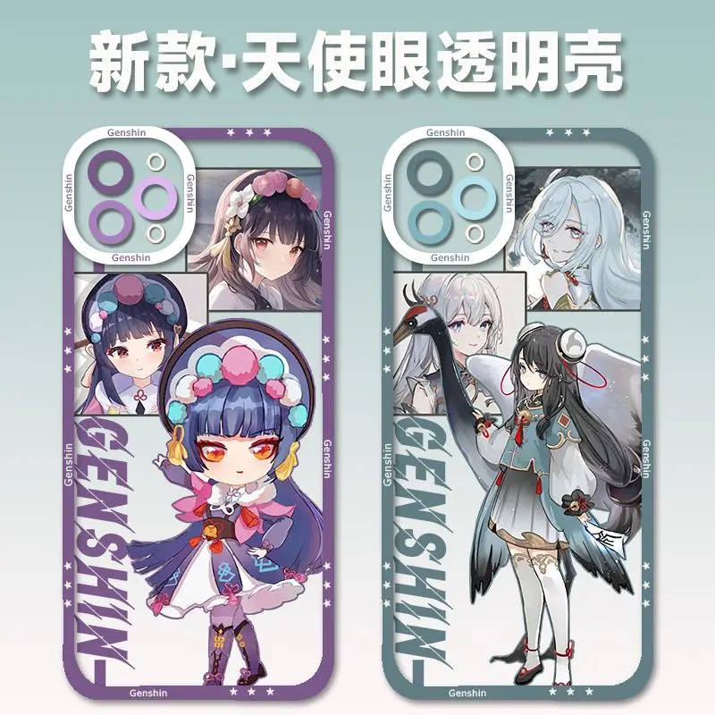 Nahida Wanderer Xiao for Phone Case Anime yuan shen for IPhone X 11 12 13 14Pro Max Full Lens Protection Cover Accessories