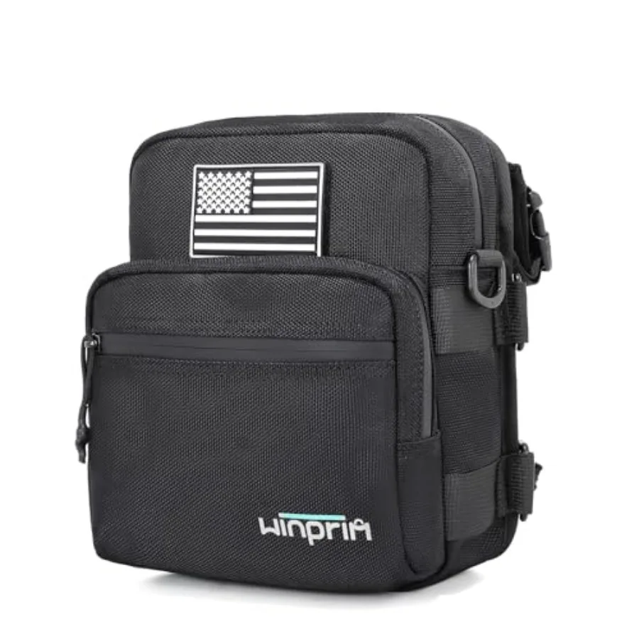 

Handlebar Storage Bag for Bicycle Motorcycles - 1680D Waterproof Tool Storage Bag with Flag Patch, Multi-Purpose Front Fork and