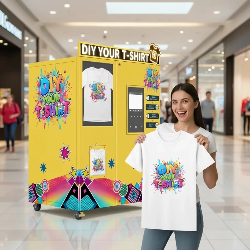 Automatic Screen Printing Machine with AI Intelligent Generation T Shirt Printing Machine for Retail Items