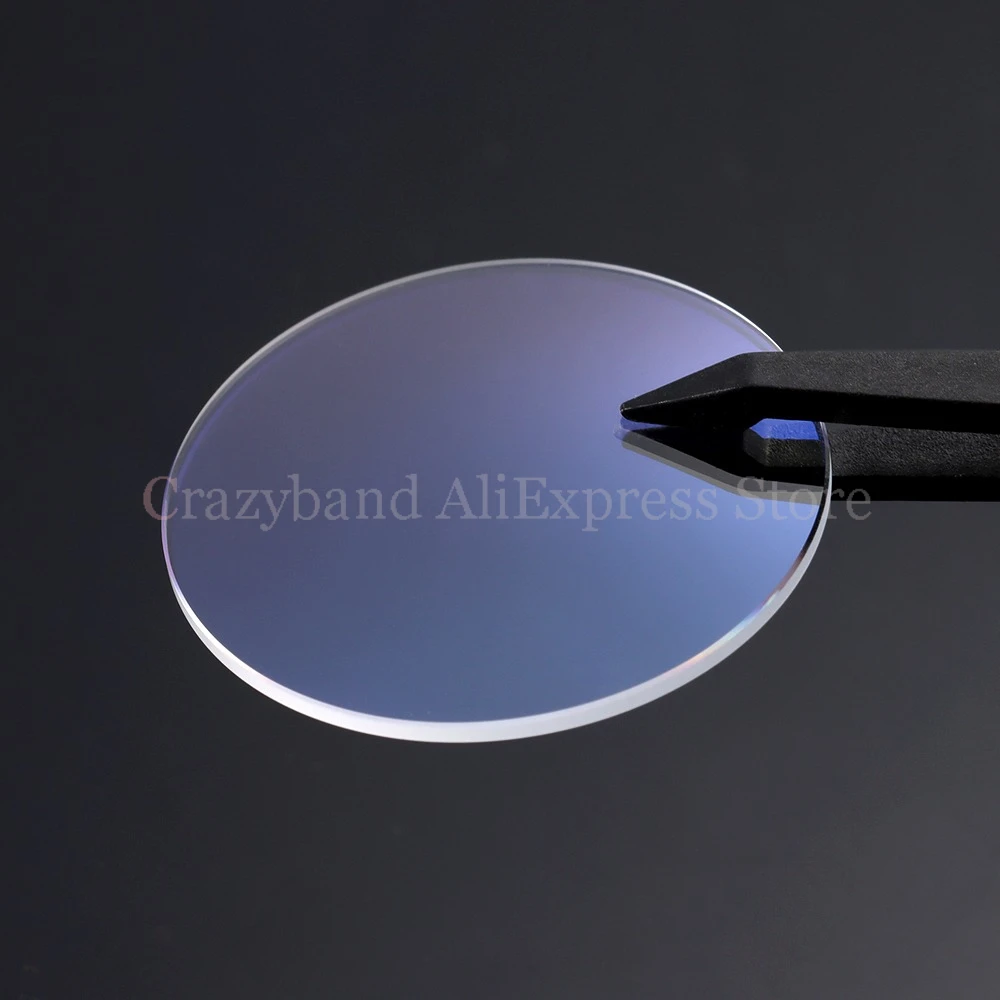 1.5/2.0/2.5mmThick Watch Glass Sapphire Replacement Double Dome AR Blue Transparent Crystal for Watchmaker Diameters 28mm-38.5mm