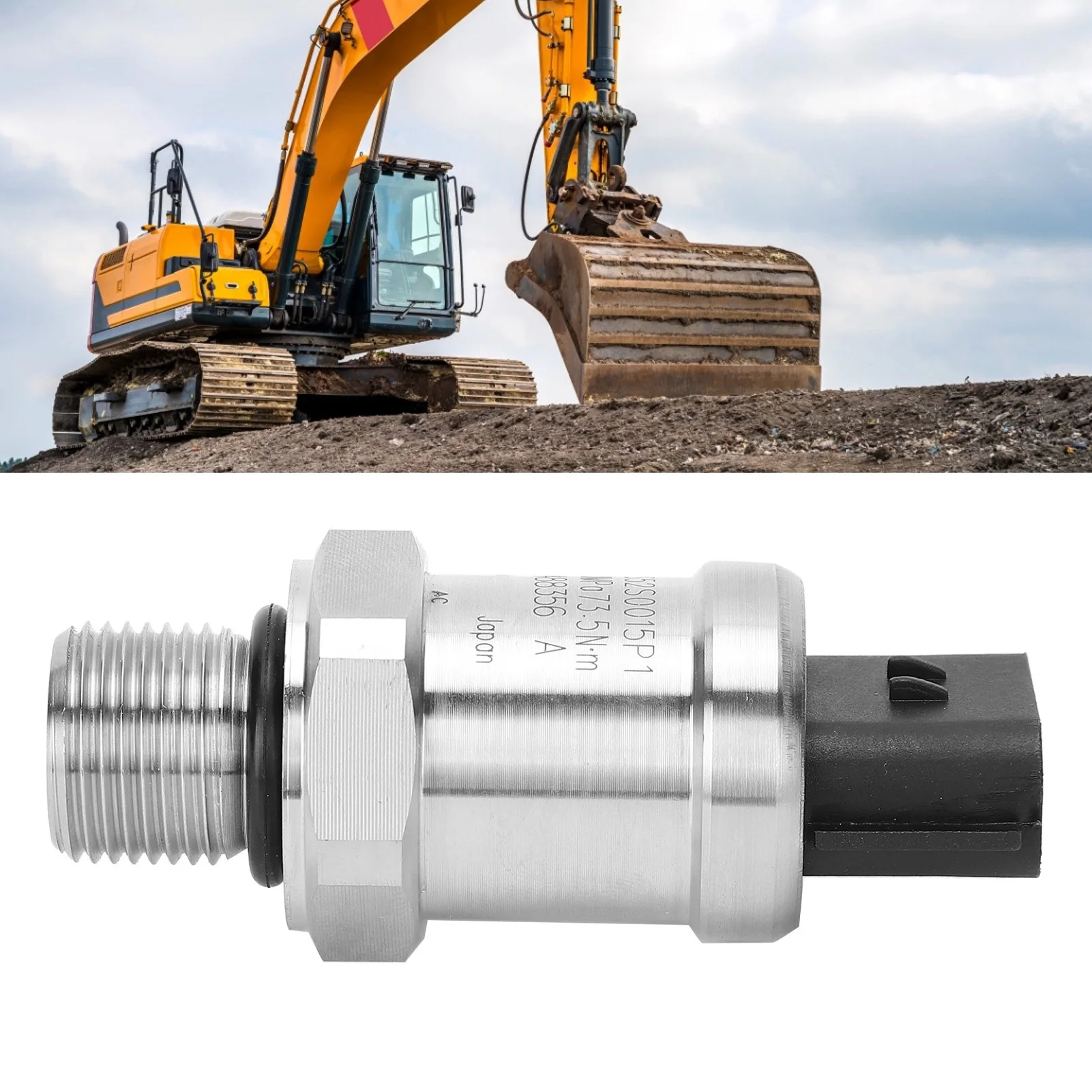 Sensor for Kobelco Excavator Accessories High Pressure Sensor Strong Sensitivity Replacement for Kobelco Excavator LS52S00015P1