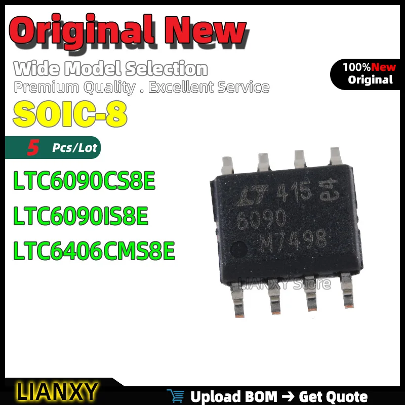5pcs SOIC-8 LTC6090CS8E LTC6090IS8E LTC6406CMS8E High Voltage Op Amp New Original