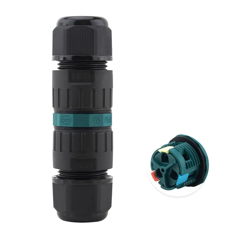 1PCS 2/3pin IP68 Waterproof Electrical Cable Connector Wire Connector Waterproof IP68 External Electrical Electrical Cable