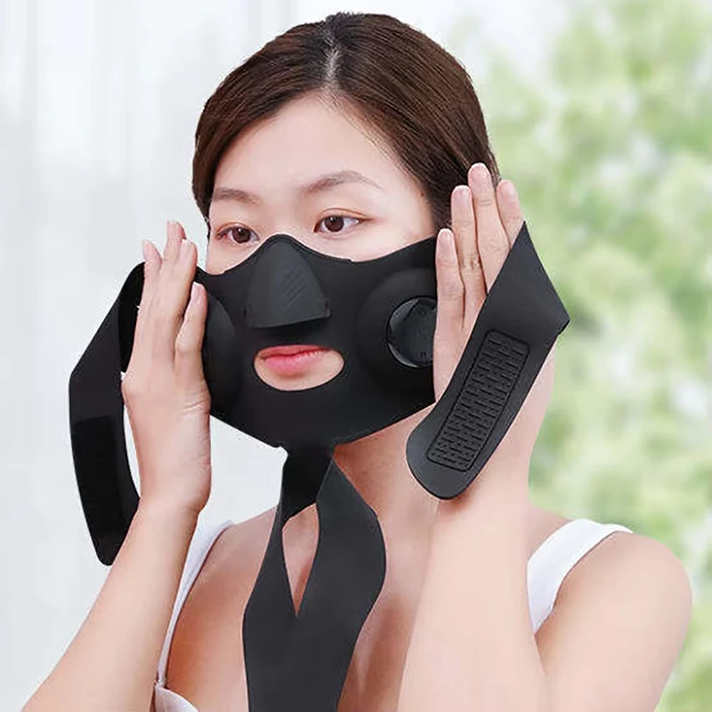 Face Slimming Artifact Smart V Face Slimming Device Remote Control Face Lift EMS Mask Electric Massage Device EMS Facial Care