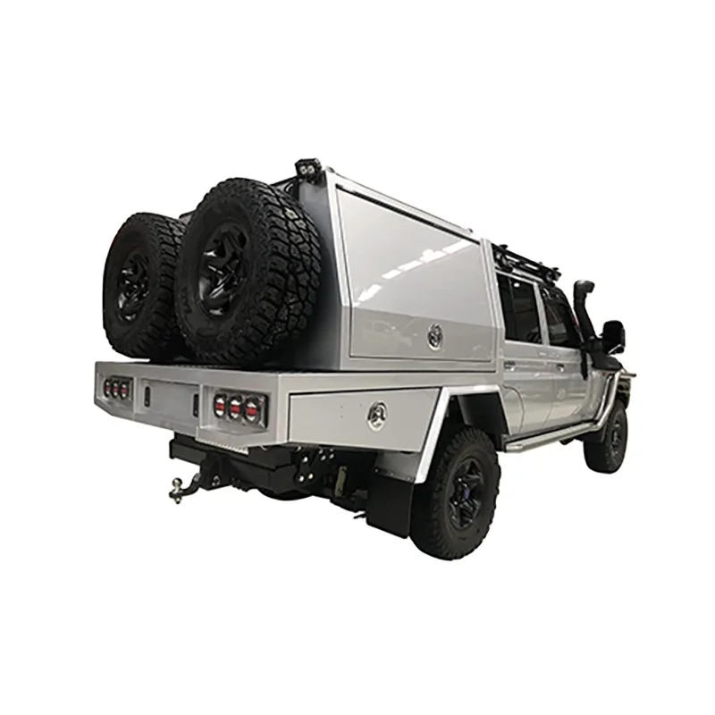 2026 Aluminum Custom Ute Tray with Side Box  Standard and Customs Aluminium Powdercoat Dual Cab Tray for Triton/ranger/hilux Pic