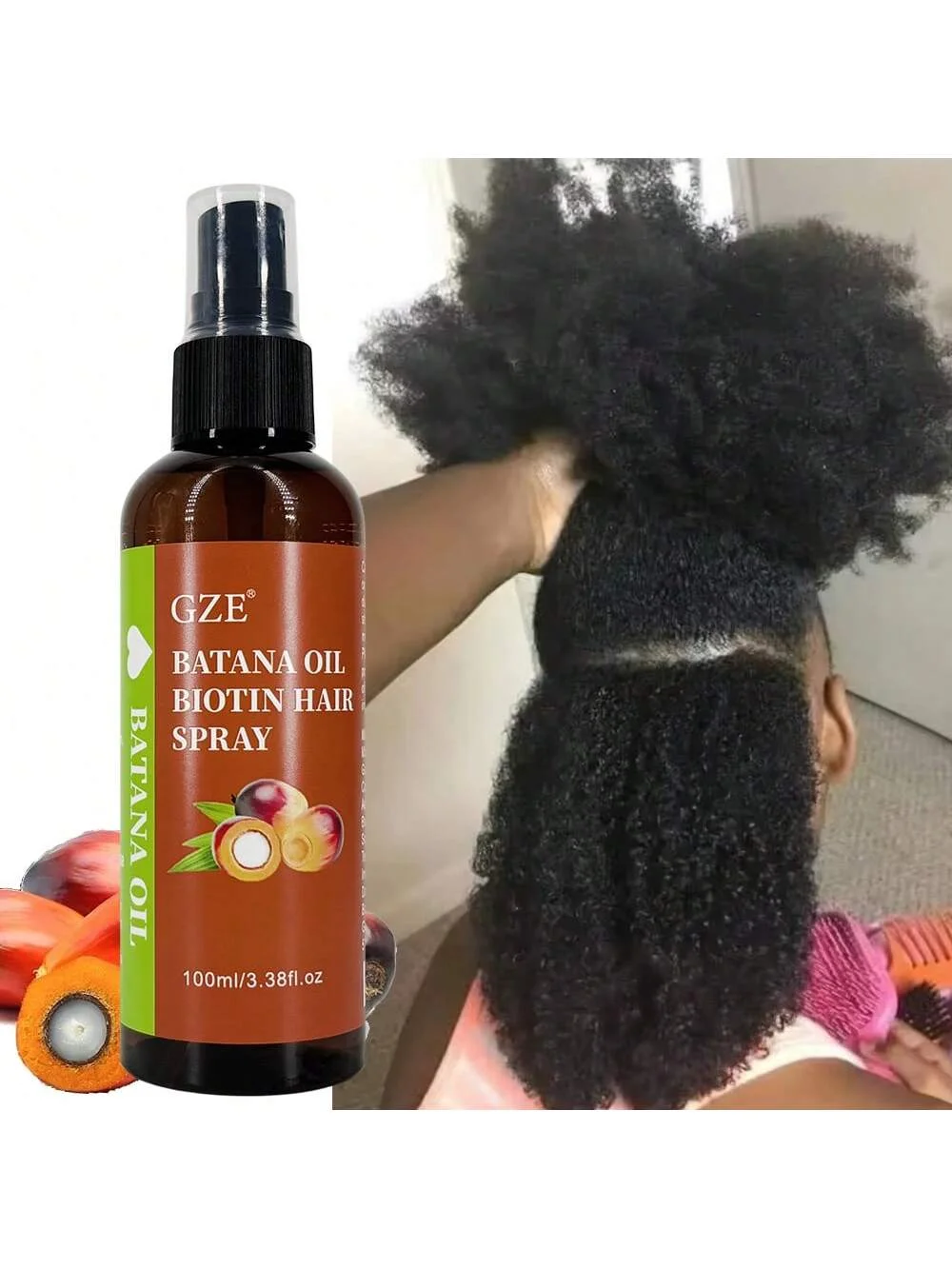بخاخ الشعر بزيت البيوتين من جي إيه | بلسم ترك للتألق والقوة | حامي الحرارة، التحكم في التجعد وإصلاح الضرر #4