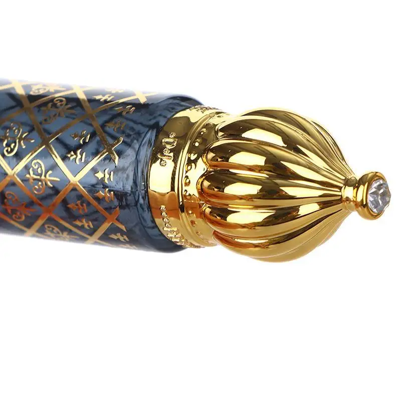 6/8/10ml Portable Glass Roll on Bottles Mini Essential Oil Container Blending Perfume Bottle Gold Arabic Empty Roller Bottles