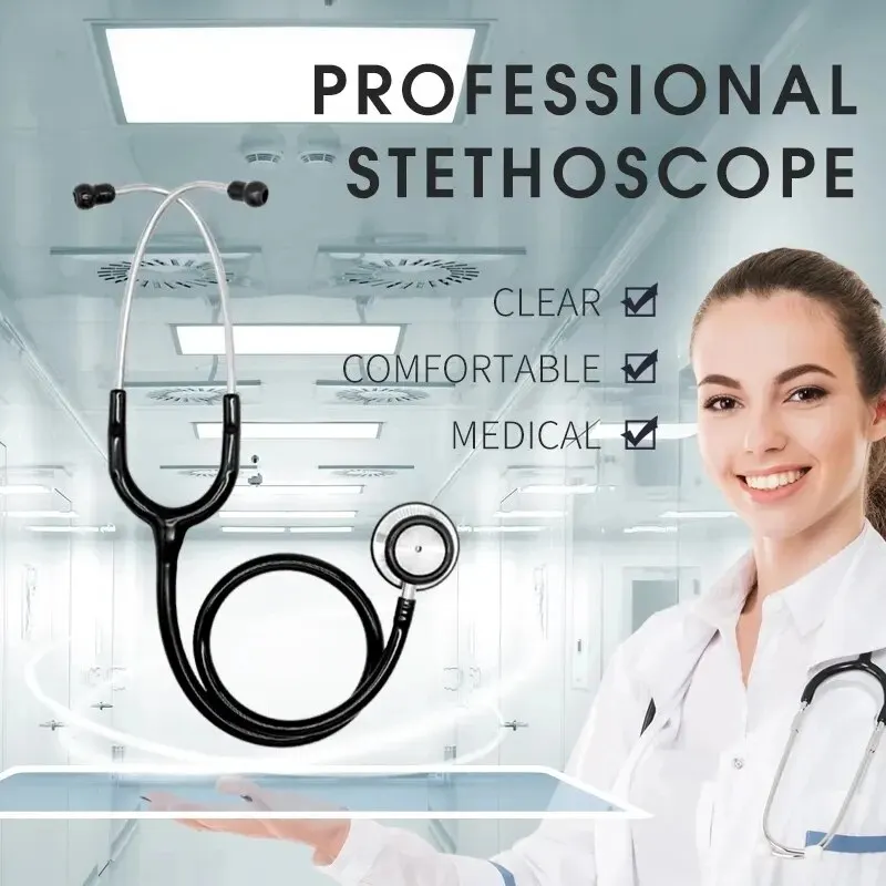 Professional Heart Lung Cardiology Stethoscope Doctor Student Medical Equipment Device Medical Doctor Single Head Stethoscope