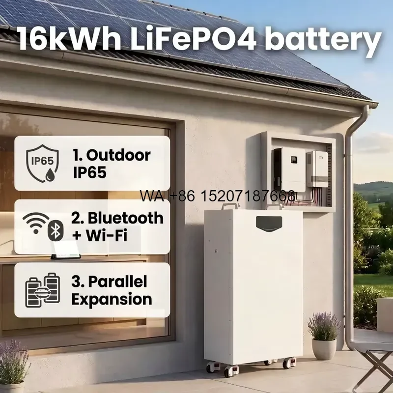 Wmwmnu for Single Phase Off Grid Solar Energy Storage System 6kW Output Inverter plus 16kWh Movable Lithium Battery