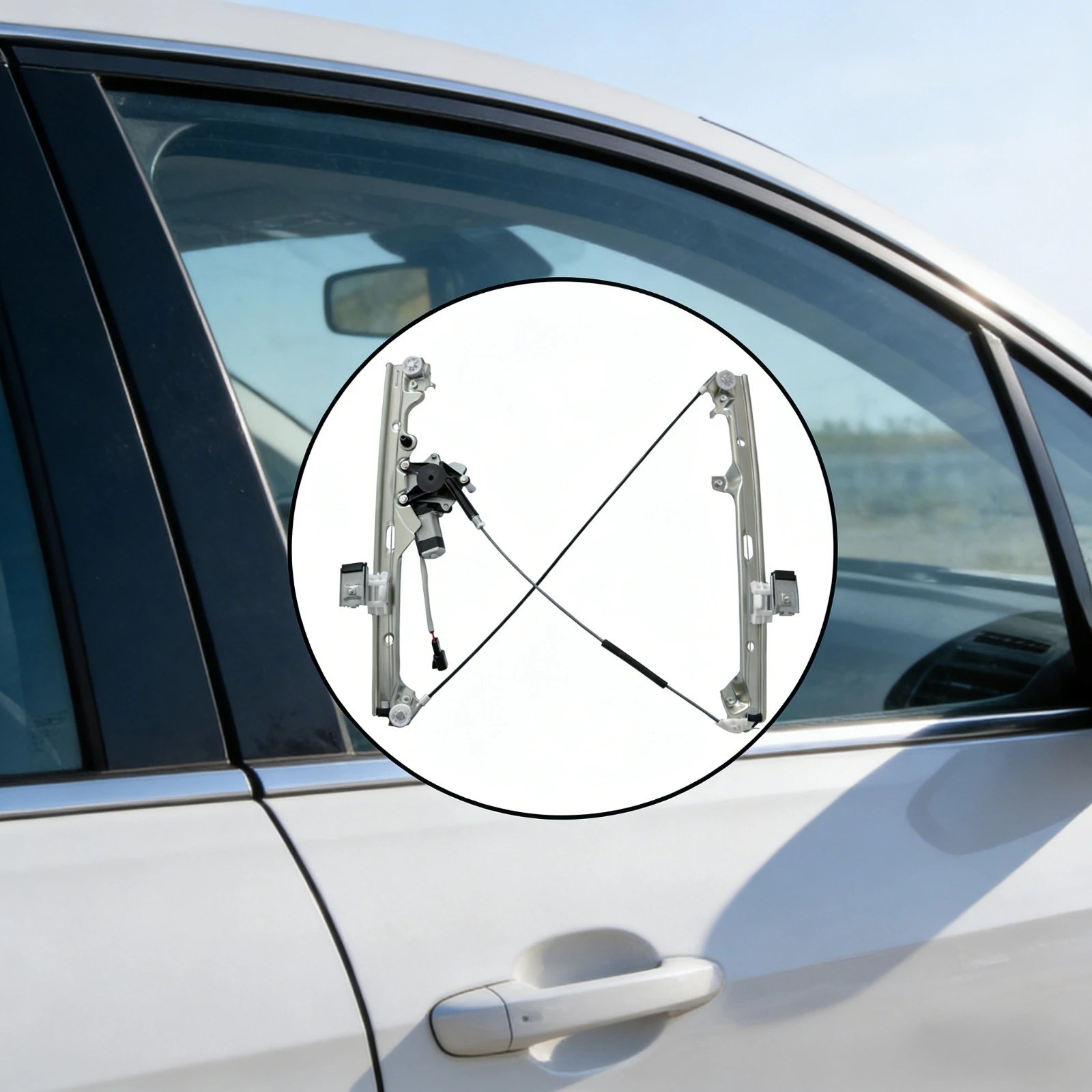 

Window lifter 741-644 front left with motor suitable for 99-07 Chevrolet/GMC, Long Service Life, Ideal for Door Window Repair