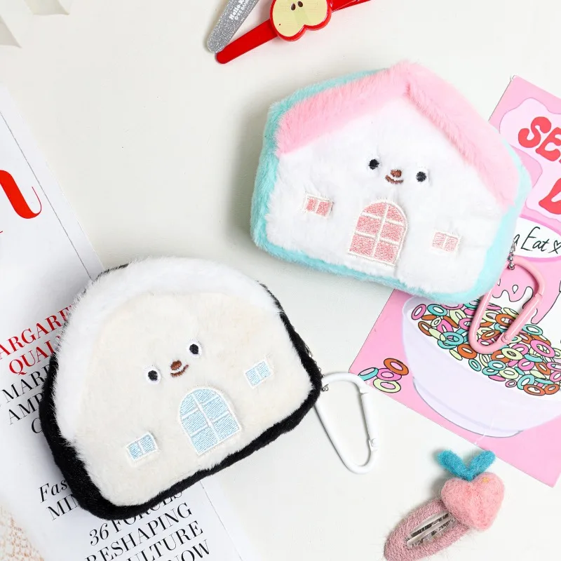 

Креативный чехол для маленького домика, многофункциональный кошелек для монет, чехол для наушников, портативный органайзер для кабеля, гигиеническая прокладка, карман, милый шарм