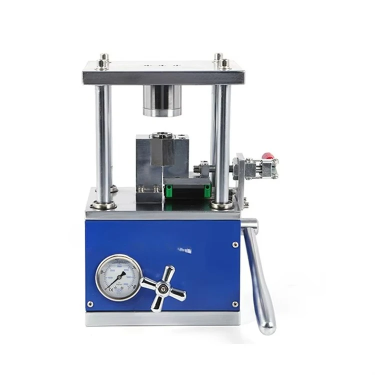 18650 cylindrical battery manual crimper hydraulic sealing machine, battery crimper