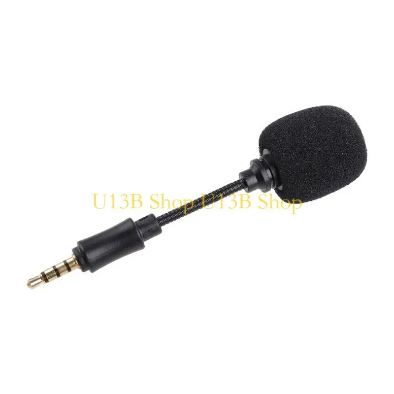 U13B Mini 3.5mm Flexible Microphone Stereo For phone Android