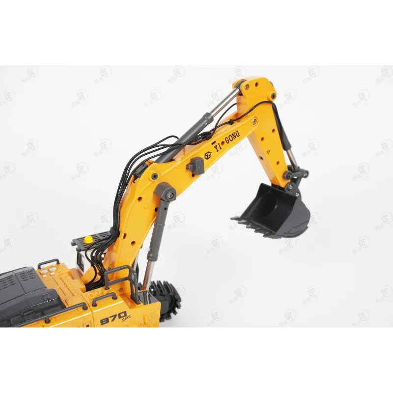 RC سيارة 1/50 سبيكة RC حفارة الكهربائية محاكاة التحكم عن بعد الهندسة حفارة شاحنة مجسمة لعبة هدية الكبار 970 520 922