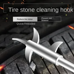 Car tire cleaning hook tire tire gap buckle stone hook cleaning tire picking head tool car cleaning tool accessories